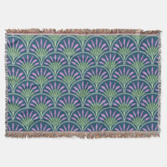 Lavender - Dark Background Decke (Vorderseite)