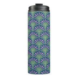 Lavender - Dark Background Thermosbecher