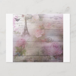Lavender Decoupage Postkarte
