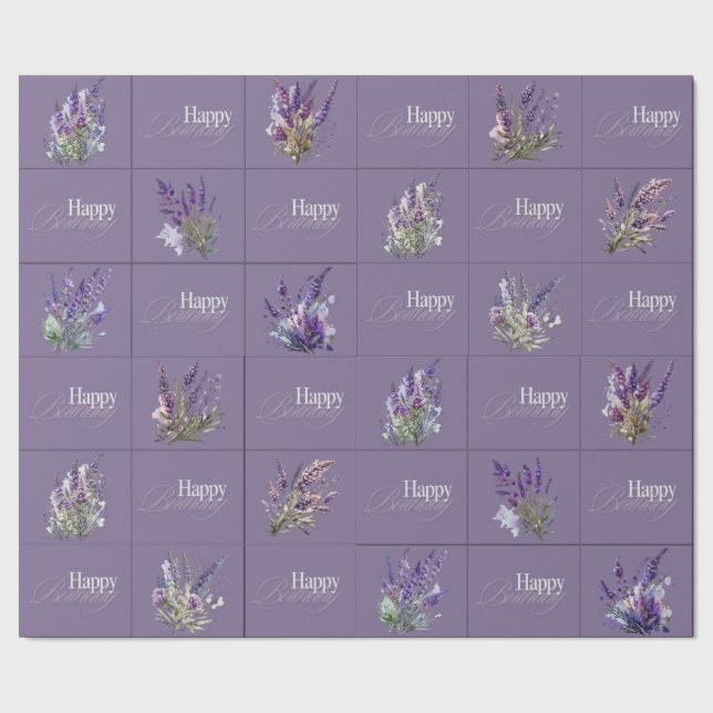 Lavender Design Geschenkpacker Geschenkpapier (Saum)