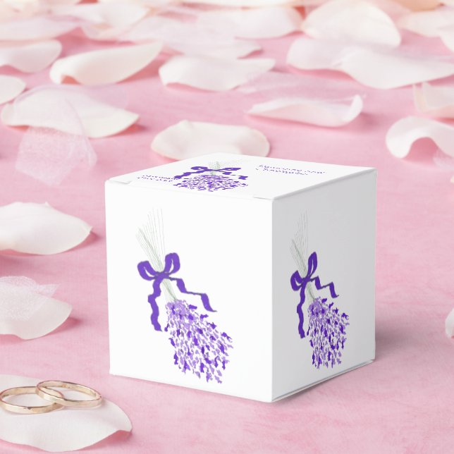 Lavender Design Wedding Geschenkschachtel (Hochzeit)