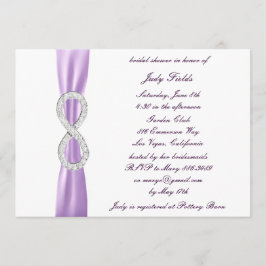 Lavender Diamond Infinity Bridal Dusche Einladung