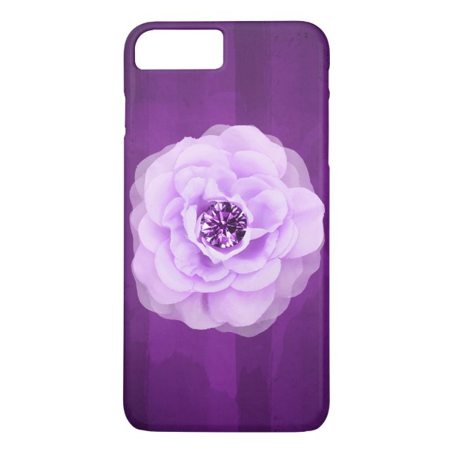 Lavender Diamond Rose Lila Grunge Case-Mate iPhone Hülle (Rückseite)