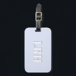 Lavender Double Layer Simple Initial Monogram  Gepäckanhänger<br><div class="desc">Level up your travel game with this periwinkle monogram luggage tag — a soft, modern take on classic personalization. The design features a bold serif initial with a subtle shadow, all wrapped in calming lavender and periwinkle tones that feel clean, elegant, and easy to spot on a crowded baggage carousel....</div>