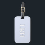 Lavender Double Layer Simple Initial Monogram  Gepäckanhänger<br><div class="desc">Level up your travel game with this periwinkle monogram luggage tag — a soft, modern take on classic personalization. The design features a bold serif initial with a subtle shadow, all wrapped in calming lavender and periwinkle tones that feel clean, elegant, and easy to spot on a crowded baggage carousel....</div>