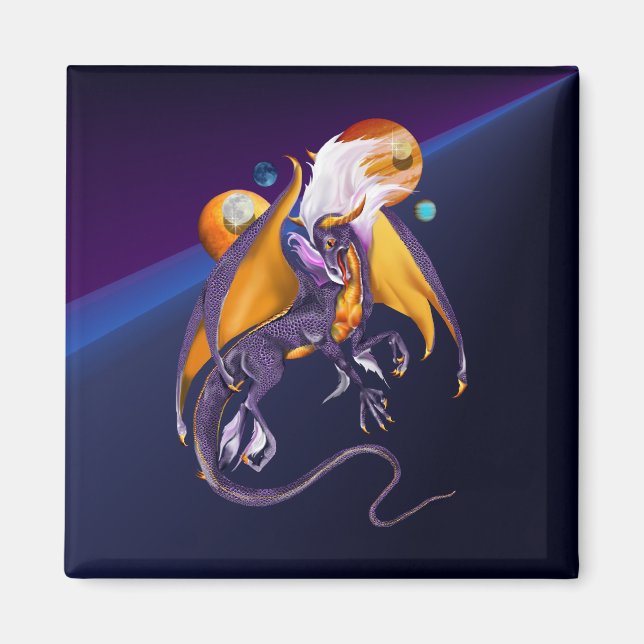Lavender Dragon Magnet (Vorne)