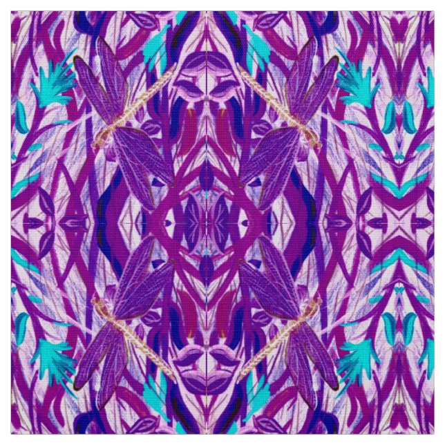 Lavender Dragonfly Fabric Stoff (Muster)