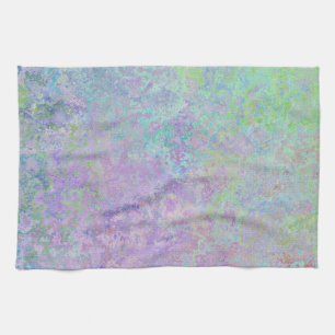 Lavender Dream Neon Pastel Alcohol Tinte Abstrakt Geschirrtuch