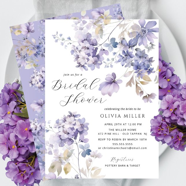 Lavender Dreams Bridal Shower Invitations (Créateur téléchargé)