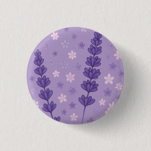 Lavender Dreams - Eleganter Lila und rosa, florale Button