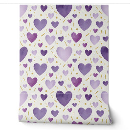 Lavender Dreams & Gilded Hearts Tapete