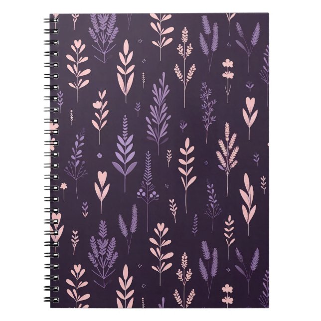 Lavender Dreams Pattern Notizblock (Vorderseite)