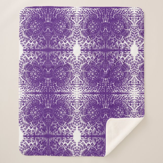 lavender dreams sherpa blanket sherpadecke (Vorderseite)