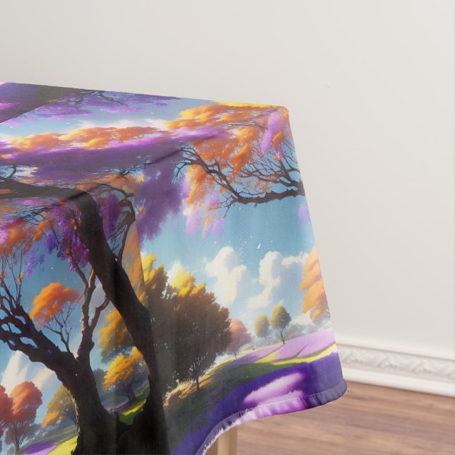 **"Lavender Dreams Under Jacaranda Skies"*** Tischdecke (Beispiel)