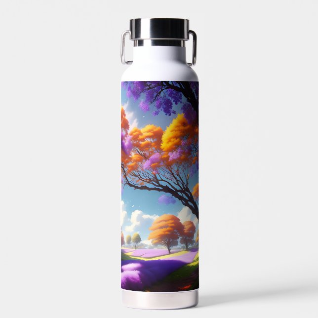 Lavender Dreams Under Jacaranda Skies, Trinkflasche (Vorne)