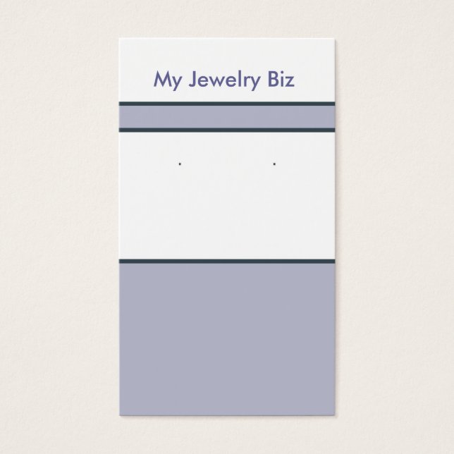 Lavender Earring Cards (Vorderseite)