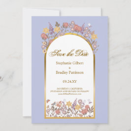 Lavender Elegant Hochzeit Save the Date Einladung