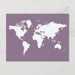 Lavender Elegante World Postkarte
