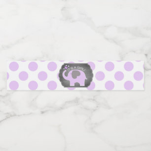 Lavender Elephant Girl Dot Baby Dusche