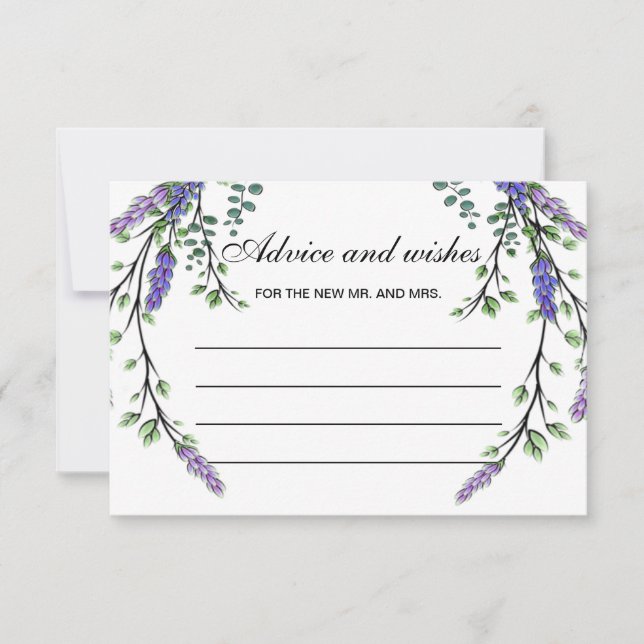 Lavender eucalyptus boho conseil et de la carte de (Devant)