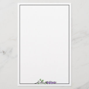 Lavender Eucalyptus elegant-minimalistisch Geschic Briefpapier