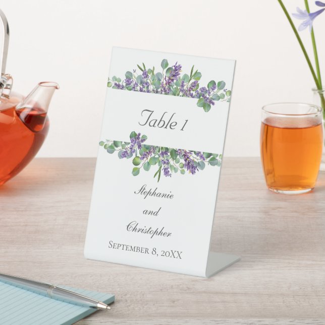 Lavender Eucalyptus Élégant panneau de mariage (In SItu)