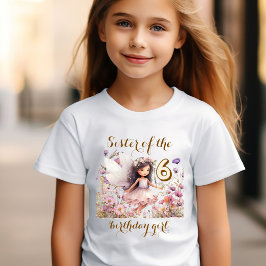 Lavender Fairy Wildblume Geburtstagsschwester T-Shirt