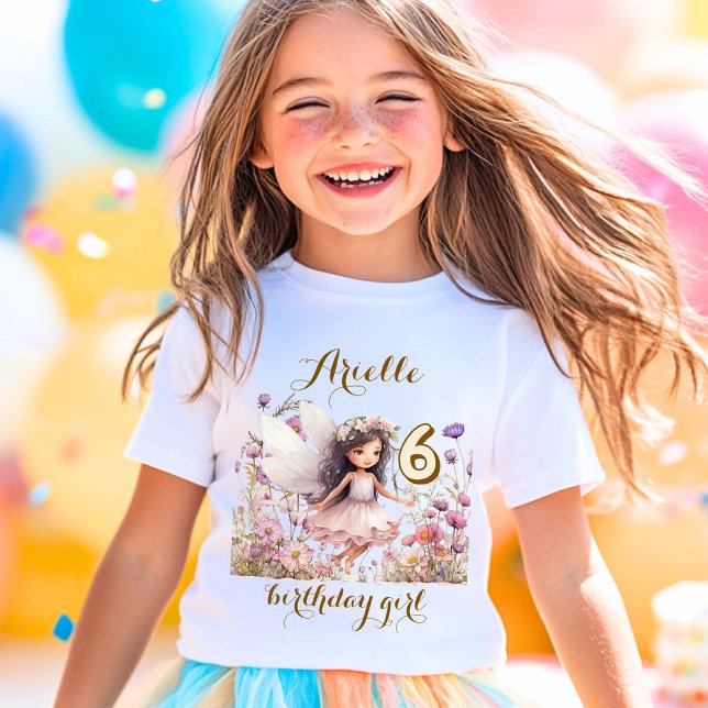 Lavender Fantasy Fairy Wildblume Pastel Geburtstag T-Shirt (Von Creator hochgeladen)