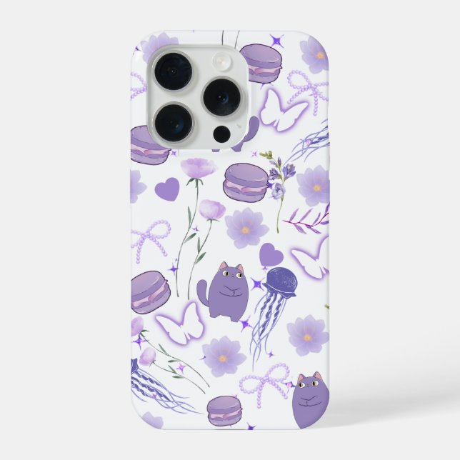 Lavender Fantasy Phone Case iPhone 15 Pro Hülle (Rückseite)
