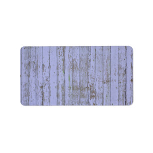 Lavender Faux Étiquette de adresse de texture bois