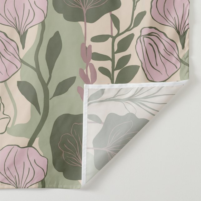 Lavender Fern Whimsy Wandteppich (Detail)