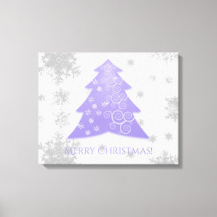 Lavender Festive Arbre de Noël toile Imprimer