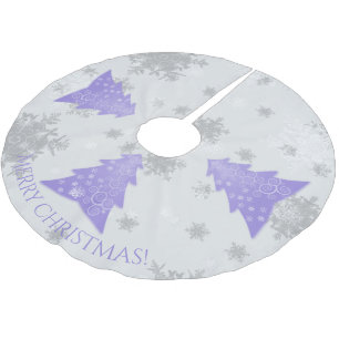 Lavender Festive Weihnachtsbaum Skirt Polyester Weihnachtsbaumdecke