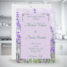 Lavender Fields Hochzeitseinladung Einladung