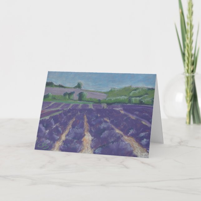 Lavender Fields in Provence - France - Karte (Vorderseite)