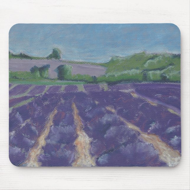 Lavender Fields in Provence - Frankreich Mousepad (Vorne)