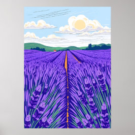 Lavender Fields Poster
