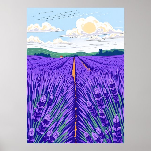 Lavender Fields Poster (Vorne)