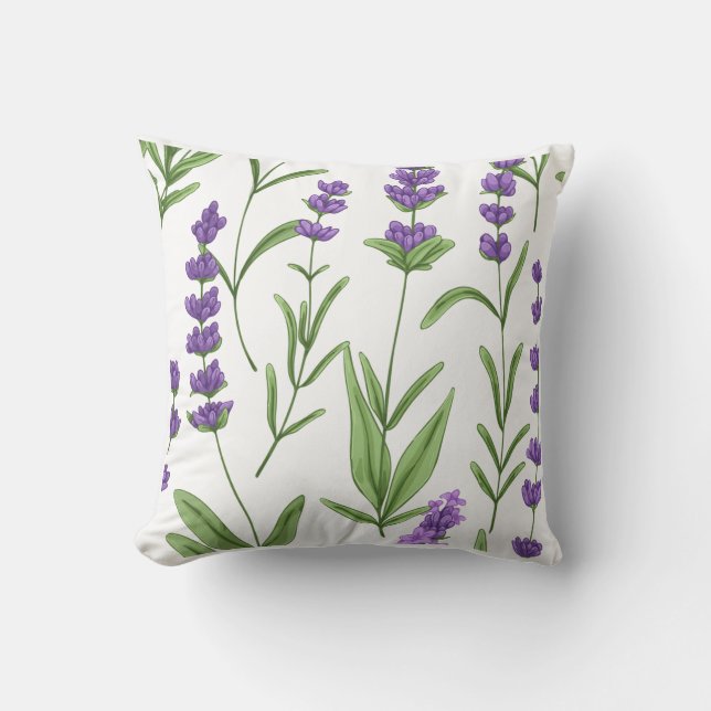 LAVENDER FIELS PILLOW FALL KISSEN (Vorderseite)