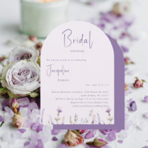 Lavender Floral Arched Brautparty