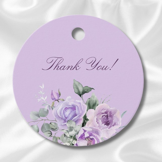 Lavender Floral Baby Dusche Vielen Dank Geschenkanhänger (Von Creator hochgeladen)