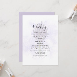 Lavender Floral Bride Eltern Splash Hochzeit Einladung