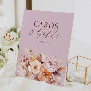 Lavender Floral Fall Baby Shooting Cards & Geschen Sockelschild