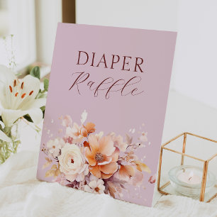 Lavender Floral Fall Babydusche Windelwanne Windel Sockelschild