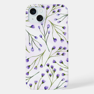 Lavender Floral iPhone Case 15 Plus Hülle