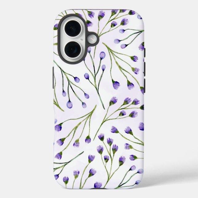 Lavender Floral iPhone / iPad Gehäuse 16 Hülle (Rückseite)
