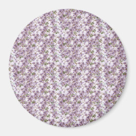 Lavender Floral Watercolor Magnet