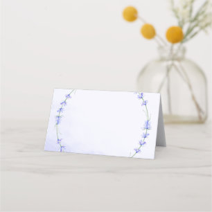 Lavender Floral Wreath Watercolor Wedding Platzkarte
