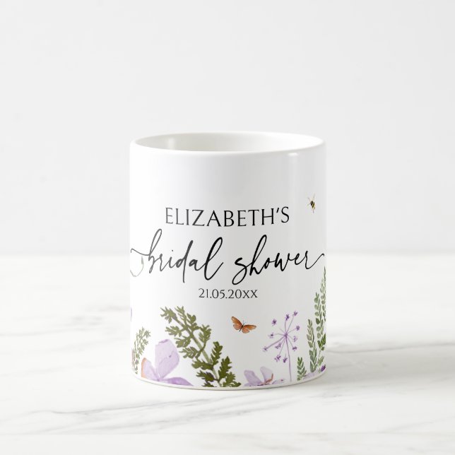Lavender Florals Brautparty Party Geschenkidee Tas Kaffeetasse (Mittel)