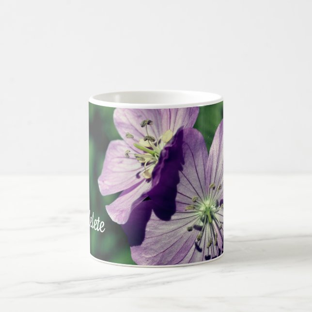Lavender Flower Twins Personalized Kaffeetasse (Mittel)
